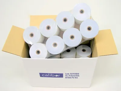 CALIBOR BOND PAPER 76X76 50 ROLLS